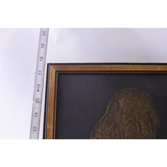 Brass Rubbing, William Shakespeare, Tomb Rubbing, Portrait, Framed, Wall Hanging - Picture 3 of 4